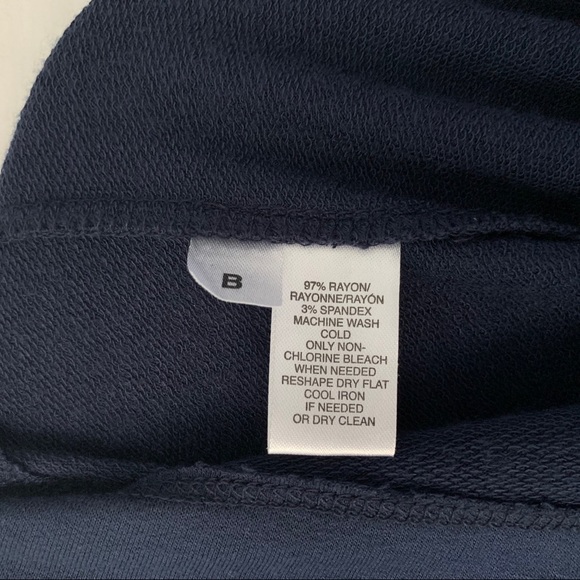 NWT LOFT Lou & Grey Navy Blue V-Neck T-Shirt Dress - Picture 7 of 10